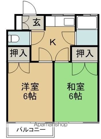 蔵本マンションの間取り写真