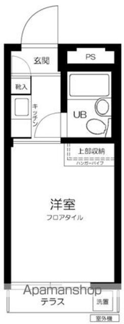 スカイコート池尻[1R/15m2]の間取図
