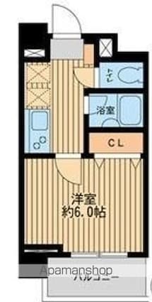 ジョイシティ住吉[1K/22.12m2]の間取図