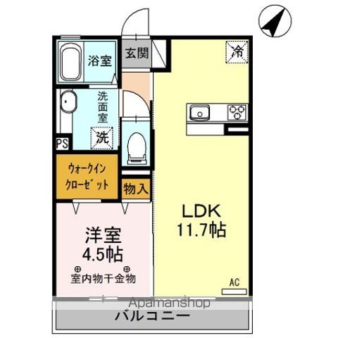 クレール富久 Aの間取り写真