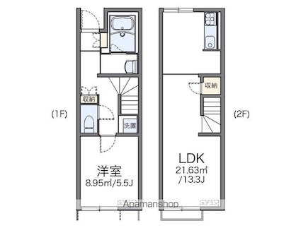 レオネクストモアー[1LDK/46.94m2]の間取図