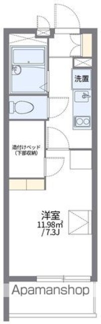 レオパレス庄内[1K/20.81m2]の間取図