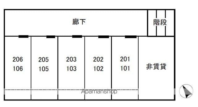 ハイツタカノ 101 ｜ 東京都立川市高松町１丁目6-16（賃貸マンション1K・1階・21.42㎡） その11