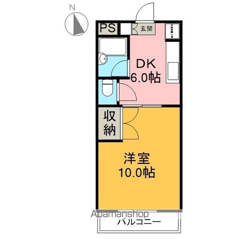 マンションCLOVERの間取り写真