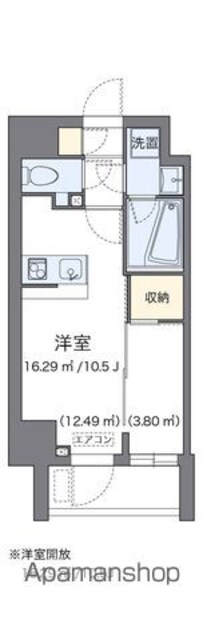 ＬＯＶＩＥ麻布十番[1R/25.51m2]の間取図