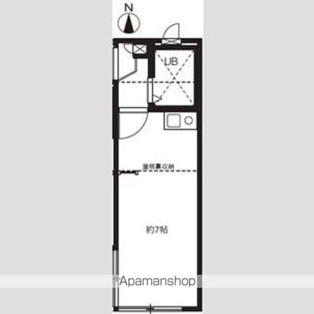 レオパレス松陰神社[1R/15.35m2]の間取図