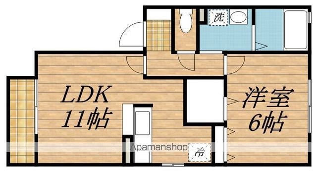東京都立川市西砂町１丁目[1LDK/40.61m2]の間取図