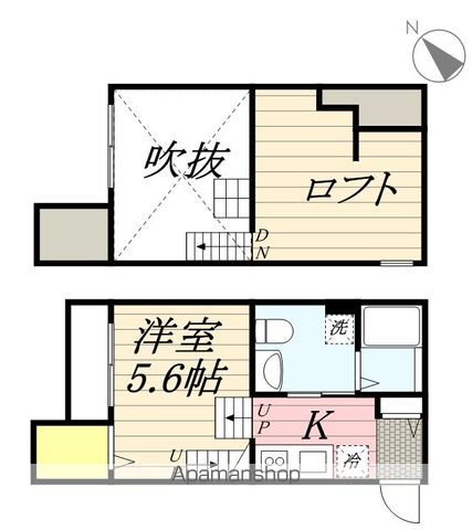 【福岡市東区和白のアパートの間取り】