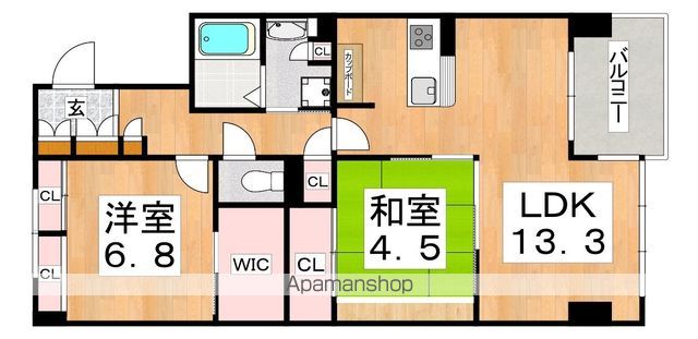 シャーメゾン白鷺の間取り写真