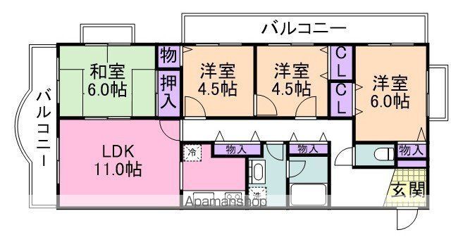 グリーンパーク樽井の間取り写真