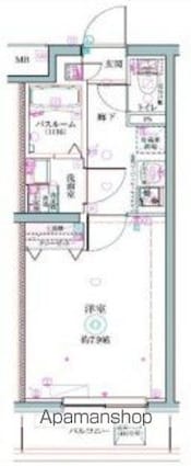 クレヴィスタ立石Ⅱ[1K/25.65m2]の間取図