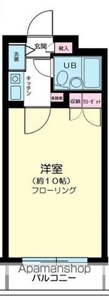 三協グリーンコート落合駅前第一[1K/17.55m2]の配置図