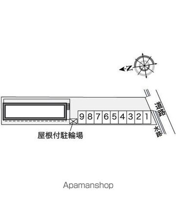 レオパレスＦＵＫＵＳＨＩＭＡ[1K/23.61m2]の配置図