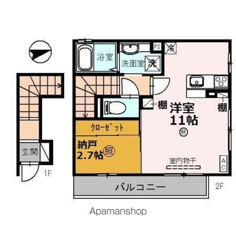 DーROOM S・花堂南の間取り写真