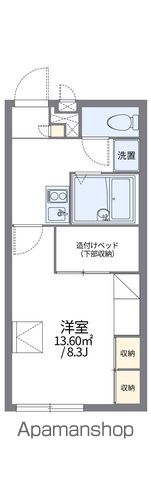 レオパレスひまわり松前の間取り写真
