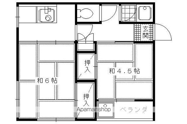 ハイツ中村の間取り写真