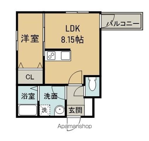 セブンプロート庚午北の間取り写真