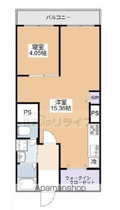 東京都台東区雷門１丁目[1LDK/55m2]の間取図
