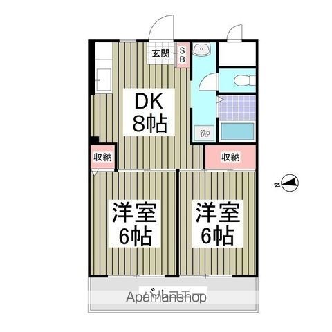 ベルメール西新井Iの間取り写真