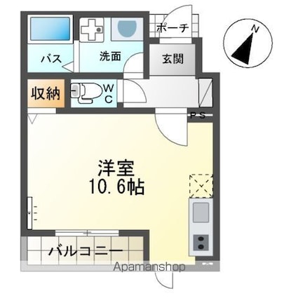 グランドコートＭＨ[1R/28.78m2]の間取図