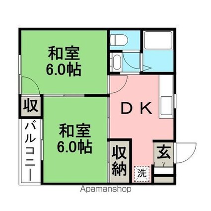 コーポ・グリーンヒル[1DK/37.27m2]の間取図