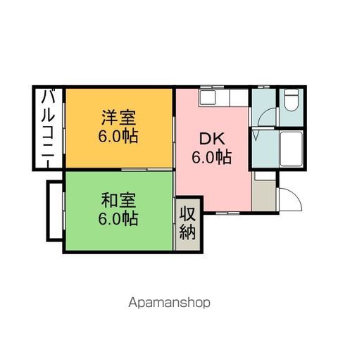 セゾンSの間取り写真