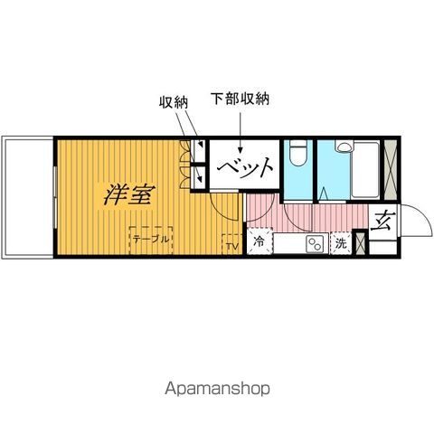レオパレスドエルシンヤマの間取り写真