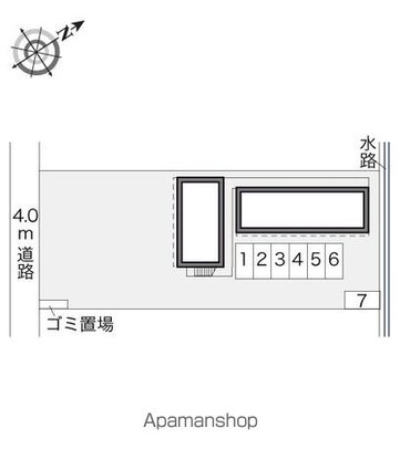 レオパレスＤｅｒｎｉｅｒⅡ[1K/20.28m2]の配置図