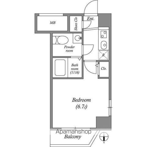 大阪市西区西本町のマンションの間取り