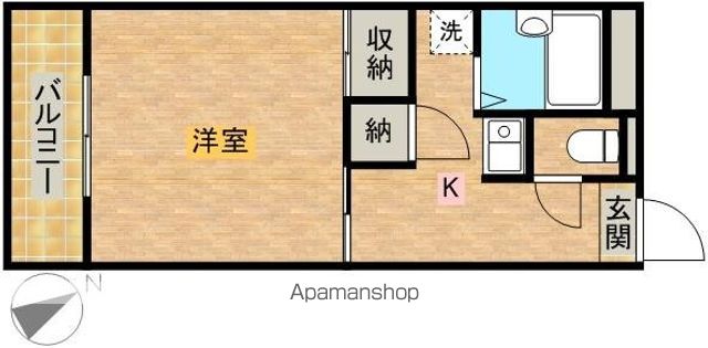 レオパレスリラ上池の間取り写真