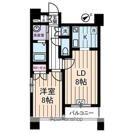 リリエンベルグ弐番館[1LDK/40.26m2]の間取図