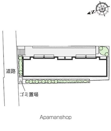 レオネクスト榊[1K/26.63m2]の配置図