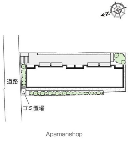 レオネクスト榊[1K/26.63m2]の配置図