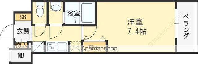 MID COURT UMEKITAの間取り写真