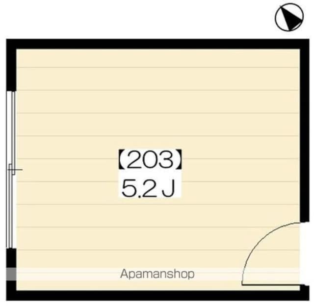 シェアラ二子玉川[1R/8.69m2]の間取図