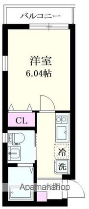 ＮＳＧＡＴＥ富士見台ｎｅｘｔ[1K/20.07m2]の間取図