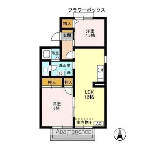 メゾンクレール 参番館の間取り写真