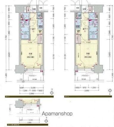プレサンス丸の内レジデンスⅢ[1K/21.94m2]の間取図