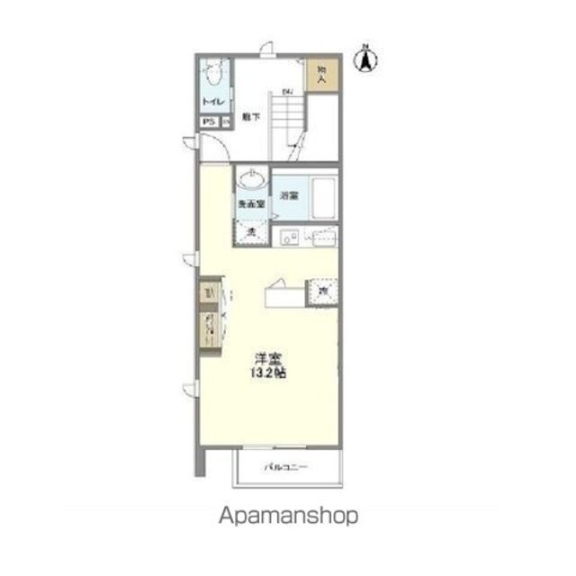 グリーンヴィラ[1R/41.86m2]の間取図
