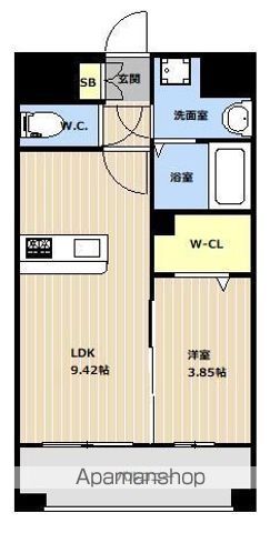 LIBTH薬院PREMIERの間取り写真