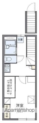 レオパレス中浜２番館[1K/26.08m2]の間取図