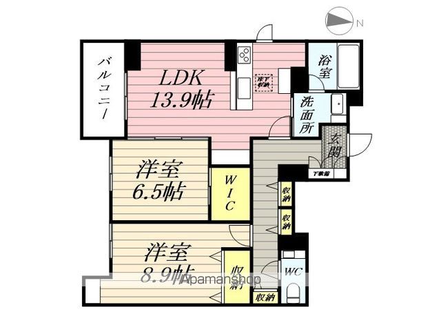 アリスティオ木町の間取り写真