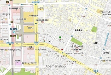 ソレイユハイツ泉中央[1K/23.1m2]の周辺4