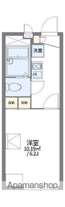 レオパレスＫＯＨＡＮ[1K/19.87m2]の間取図