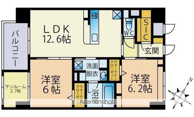 BLESS南福岡駅前の間取り写真
