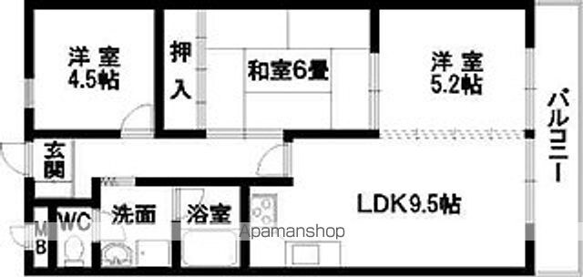 和歌山県和歌山市向[3LDK/55.99m2]の間取図