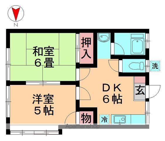 米山ハイツの間取り