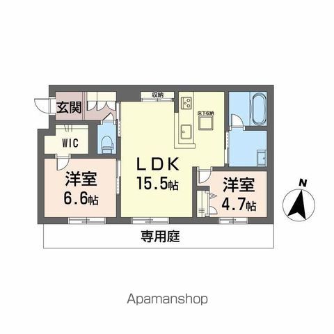 シャーメゾン春日の間取り写真