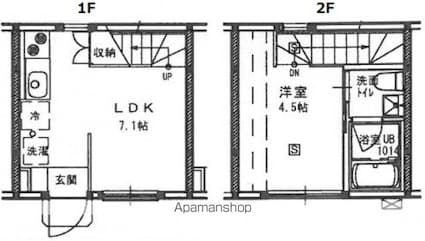 広島県広島市中区吉島東１丁目[1DK/27.22m2]の間取図