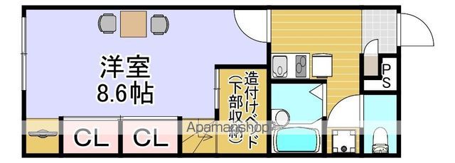 アルバトラモント早良の間取り写真